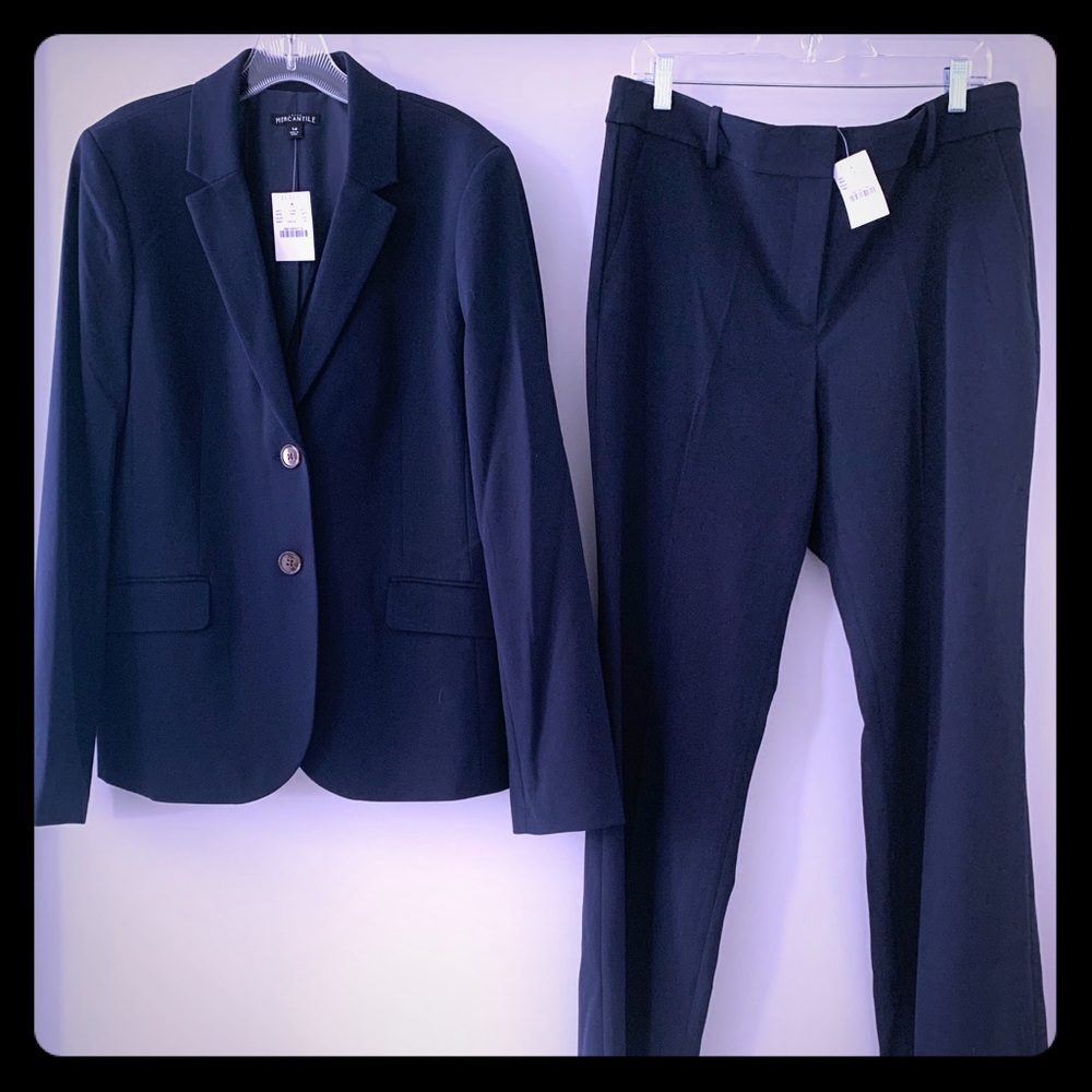 J. Crew suit: Navy Blue